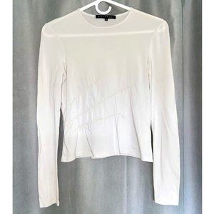 Parallel White Long Sleeve top